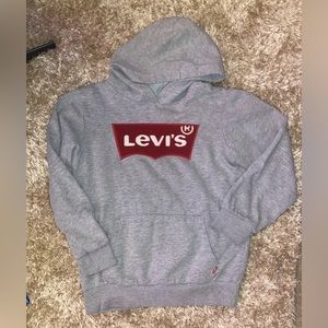 LEVIS GREY LOGO HOODIE